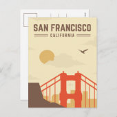  Golden Gate Bridge Feestdagenkaart (Voorkant / Achterkant)