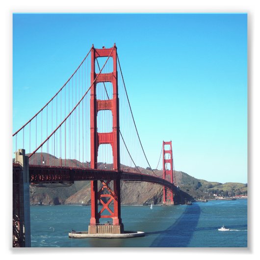 Golden Gate Bridge Foto Afdruk (Voorkant)