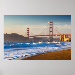 Golden Gate Bridge From Baker Beach Poster