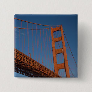 Golden Gate Bridge gezien vanuit Fort Point Vierkante Button 5,1 Cm