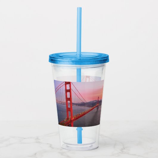 Golden gate bridge gooit kussen acryl drinkbeker (Voorkant)