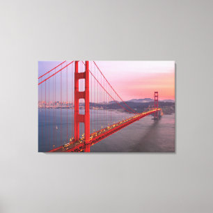 Golden gate bridge gooit kussen canvas afdruk