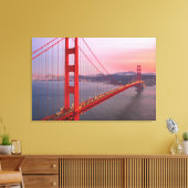 Golden gate bridge gooit kussen canvas afdruk (Insitu (Woonkamer))
