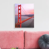 Golden gate bridge gooit kussen canvas afdruk (Insitu (Woonkamer))