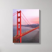 Golden gate bridge gooit kussen canvas afdruk (Voorkant)