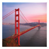 Golden gate bridge gooit kussen foto afdruk (Voorkant)