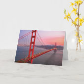 Golden gate bridge gooit kussen kaart (Gele Bloem)