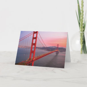 Golden gate bridge gooit kussen kaart