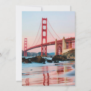 Golden gate bridge gooit kussen kaart