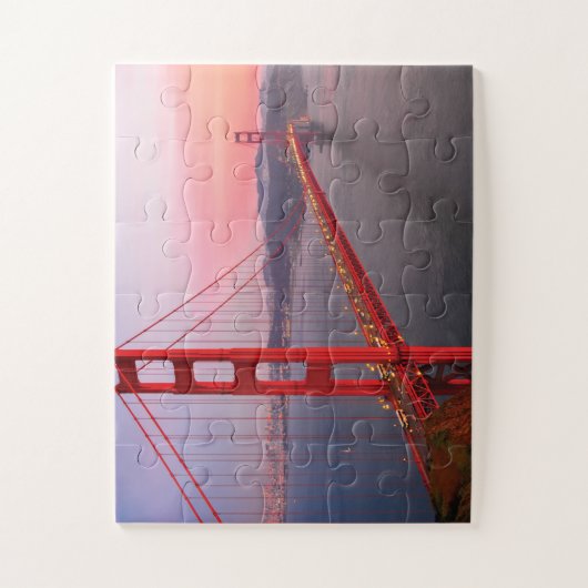 Golden gate bridge gooit kussen legpuzzel (Verticaal)