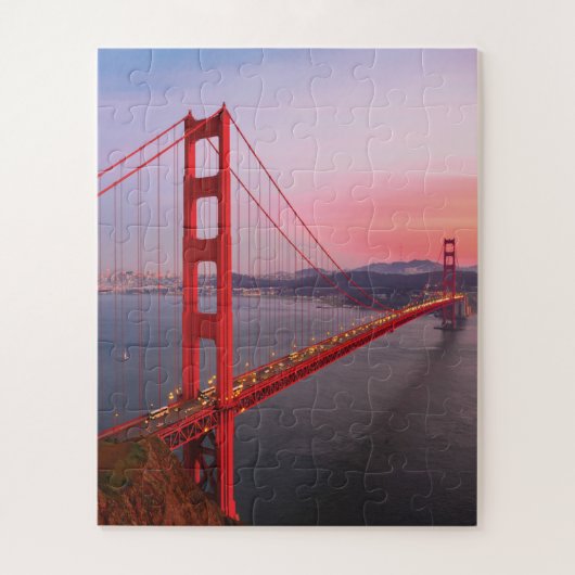 Golden gate bridge gooit kussen legpuzzel (Verticaal)