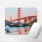 Golden gate bridge gooit kussen muismat (Met muis)