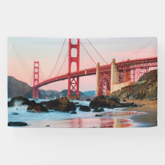 Golden gate bridge gooit kussen spandoek (Horizontaal)