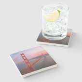 Golden gate bridge gooit kussen stenen onderzetter (Zijkant)