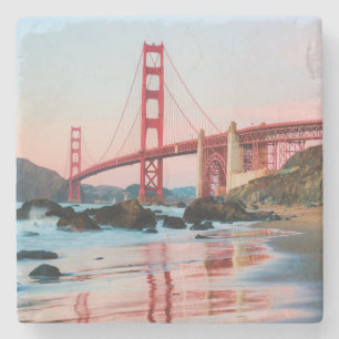 Golden gate bridge gooit kussen stenen onderzetter