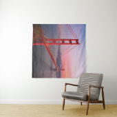 Golden gate bridge gooit kussen wandkleed (In Situ (horizontaal))