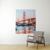 Golden gate bridge gooit kussen wandkleed (In situ)