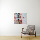 Golden gate bridge gooit kussen wandkleed (In Situ (horizontaal))