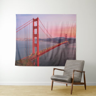 Golden gate bridge gooit kussen wandkleed