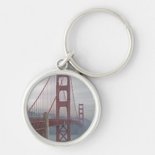 Golden gate bridge in mist. sleutelhanger