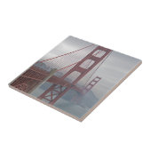 Golden gate bridge in mist. tegeltje (Zijkant)