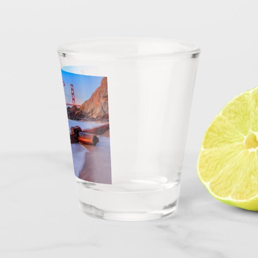 Golden Gate Bridge in San Francisco, Baker Beach Shot Glas (Rechts)