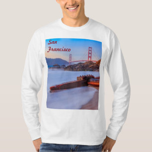 Golden Gate Bridge in San Francisco, Baker Beach T-shirt