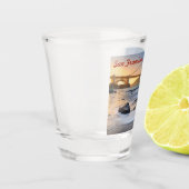 Golden Gate Bridge in San Francisco bij zonsonderg Shot Glas (Links)