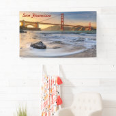 Golden Gate Bridge in San Francisco bij zonsonderg Spandoek (Insitu)