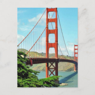 Golden Gate Bridge in San Francisco Briefkaart