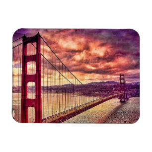 Golden Gate Bridge in San Francisco, Californië. Magneet