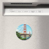 Golden Gate Bridge in San Francisco Magneet (Insitu (Vaatwasser))