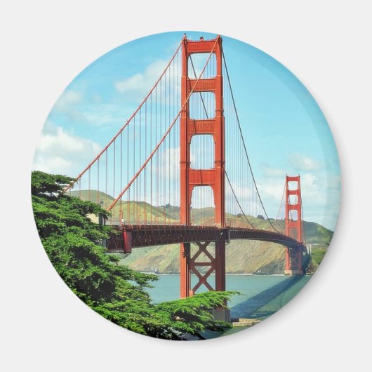 Golden Gate Bridge in San Francisco Magneet (Voorkant)