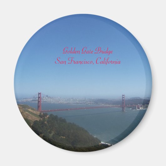 Golden Gate Bridge Magnet Magneet (Voorkant)