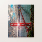 Golden Gate Bridge met Sun Shining through. Legpuzzel (Verticaal)