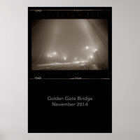 Golden Gate Bridge novembre 2014 Poster quer quer