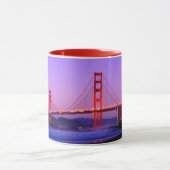 Golden Gate Bridge op Baker Beach bij zonsondergan Mok (Midden)