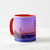 Golden Gate Bridge op Baker Beach bij zonsondergan Mok (Voorkant links)