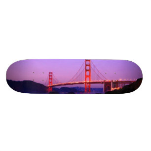 Golden Gate Bridge op Baker Beach bij zonsondergan Skateboard