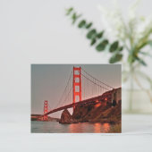 Golden Gate Bridge op Sun Down Briefkaart (Staand voorkant)