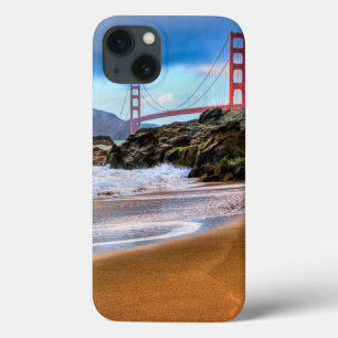Golden Gate Bridge op zonsondergang iPhone 13 Hoesje