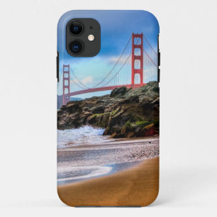 Golden Gate Bridge op zonsondergang iPhone 11 Hoesje