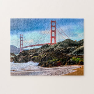 Golden Gate Bridge op zonsondergang Legpuzzel