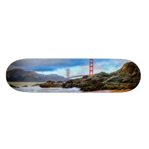 Golden Gate Bridge op zonsondergang Skateboard
