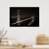 Golden Gate Bridge Poster (Keuken)