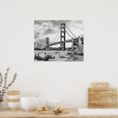 Golden Gate Bridge Poster (Keuken)