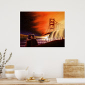 Golden Gate Bridge Poster (Keuken)