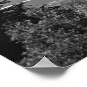 Golden Gate Bridge Poster noir et blanc (Coin)