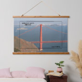 Golden Gate Bridge pracht Hangend Wandkleed (Slaapkamer)