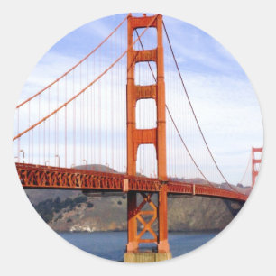 Golden Gate Bridge Ronde Sticker